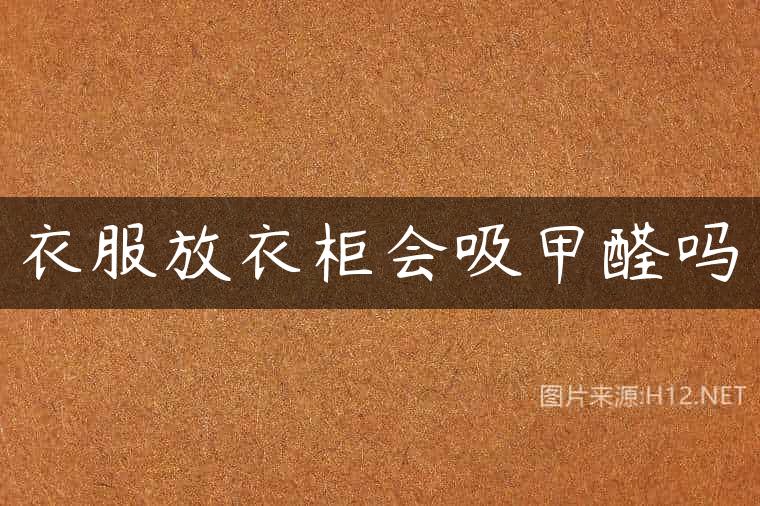 衣服放衣柜会吸甲醛吗