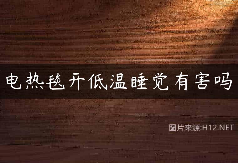 电热毯开低温睡觉有害吗