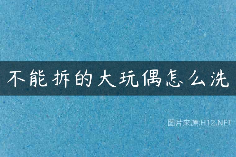 不能拆的大玩偶怎么洗