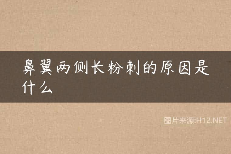 鼻翼两侧长粉刺的原因是什么