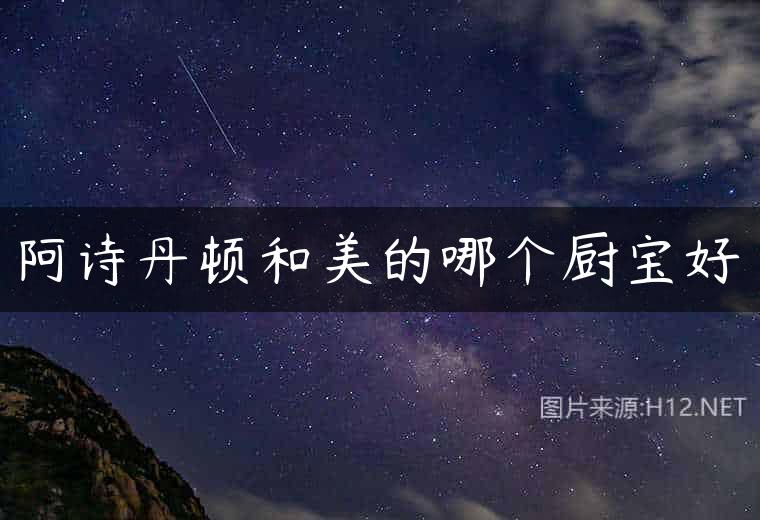 阿诗丹顿和美的哪个厨宝好