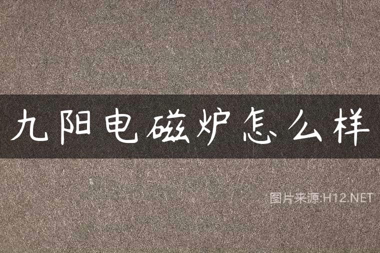 九阳电磁炉怎么样
