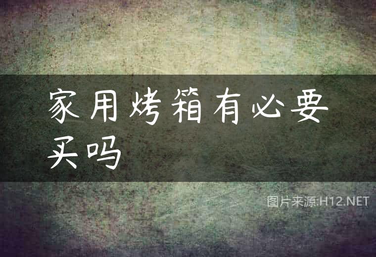 家用烤箱有必要买吗