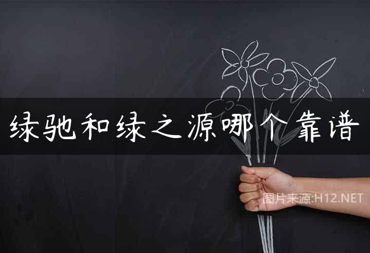 绿驰和绿之源哪个靠谱