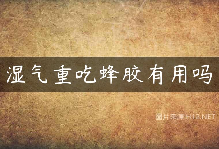 湿气重吃蜂胶有用吗