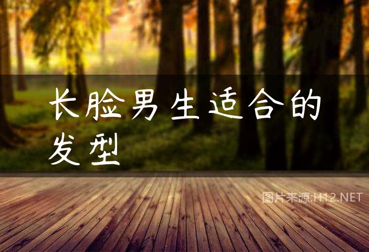 长脸男生适合的发型