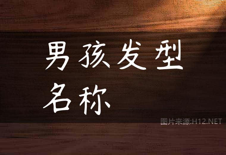男孩发型名称