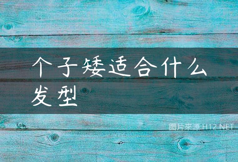 个子矮适合什么发型