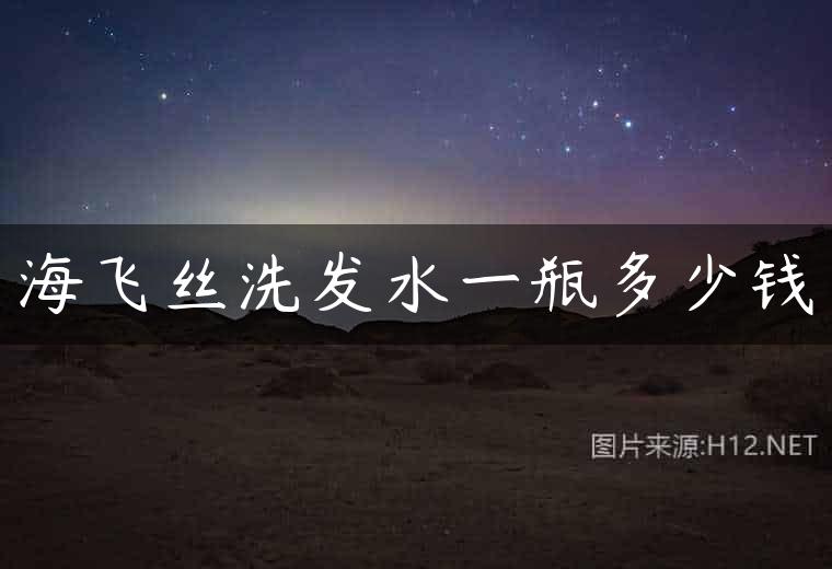 海飞丝洗发水一瓶多少钱