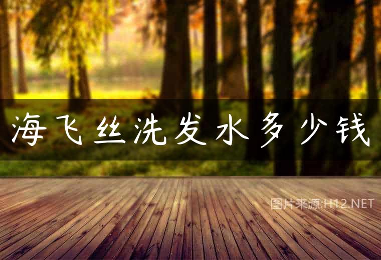 海飞丝洗发水多少钱