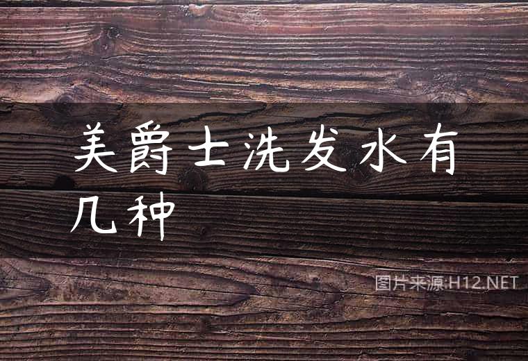 美爵士洗发水有几种