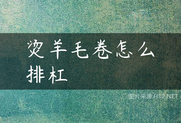 烫羊毛卷怎么排杠