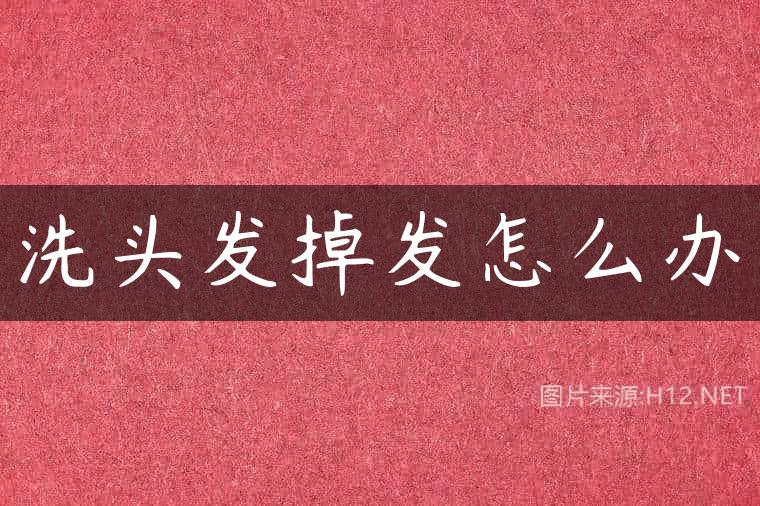 洗头发掉发怎么办