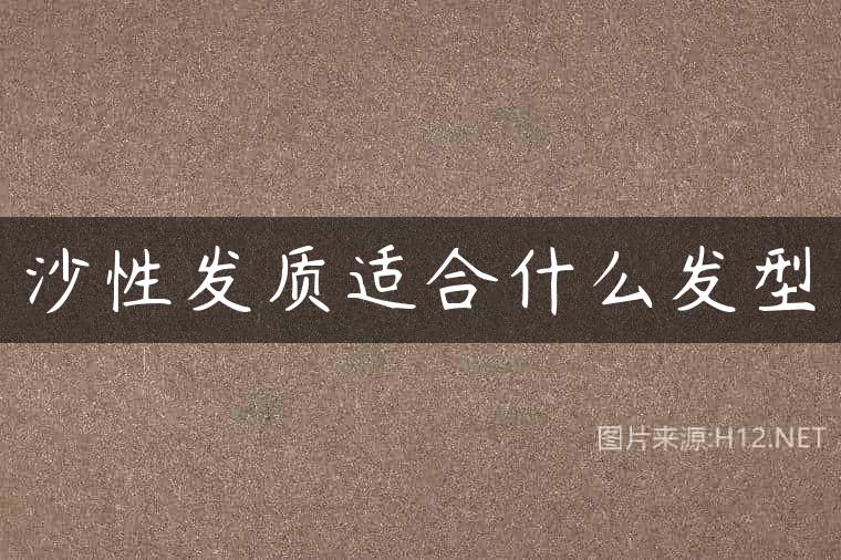 沙性发质适合什么发型