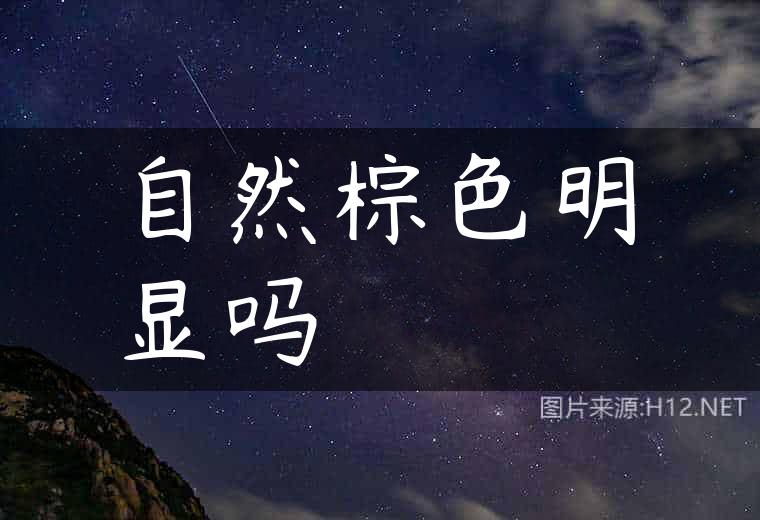 自然棕色明显吗