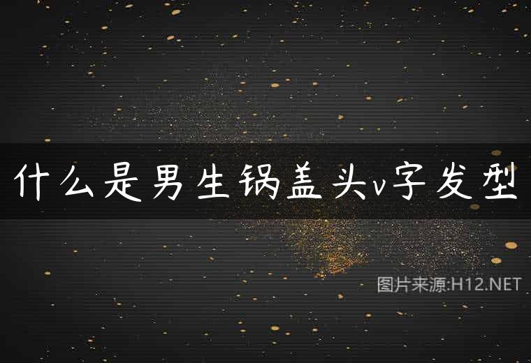 什么是男生锅盖头v字发型