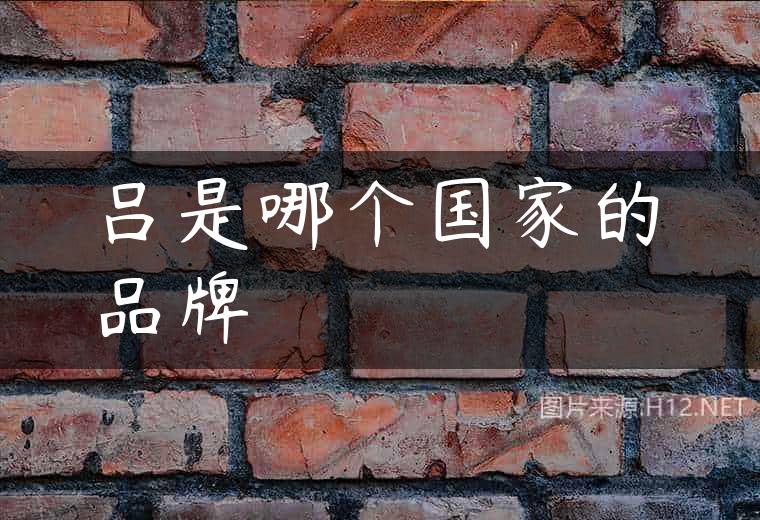 吕是哪个国家的品牌