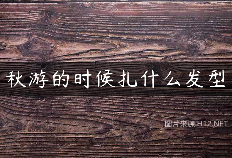 秋游的时候扎什么发型