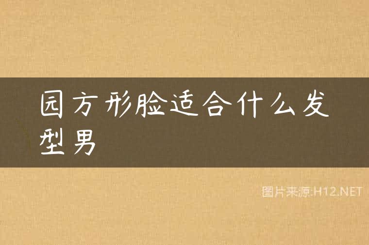 园方形脸适合什么发型男