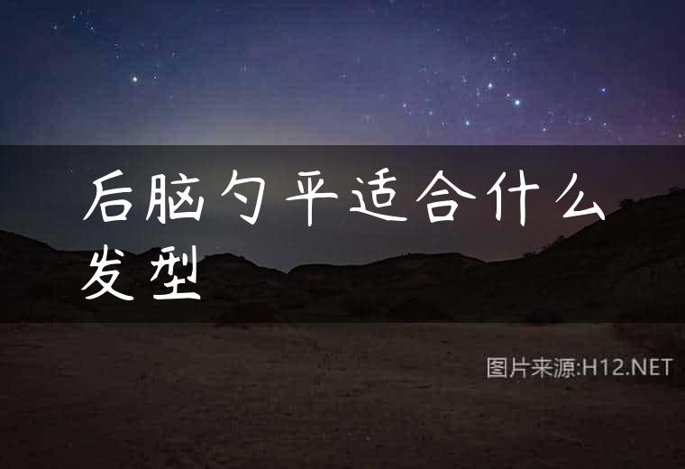 后脑勺平适合什么发型