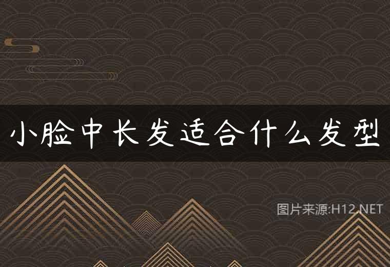 小脸中长发适合什么发型