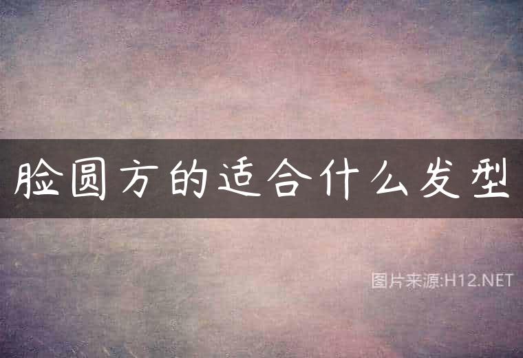 脸圆方的适合什么发型