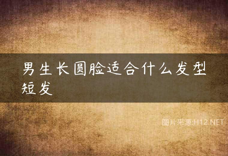 男生长圆脸适合什么发型短发