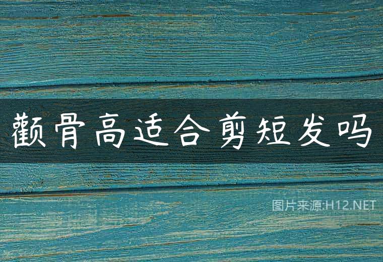 颧骨高适合剪短发吗