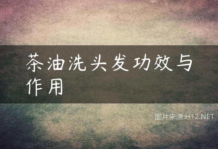 茶油洗头发功效与作用