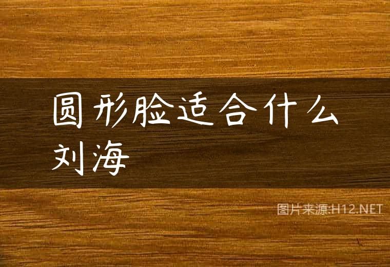 圆形脸适合什么刘海
