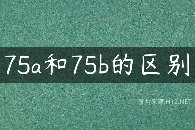 75a和75b的区别