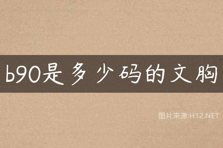 b90是多少码的文胸
