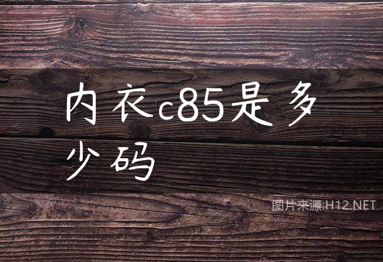 内衣c85是多少码