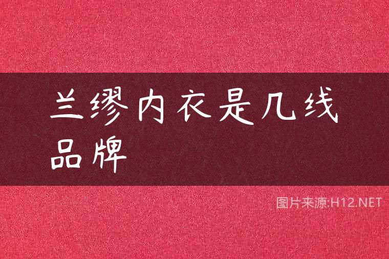 兰缪内衣是几线品牌