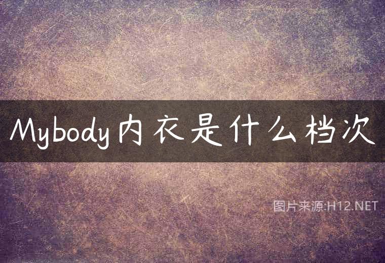 Mybody内衣是什么档次