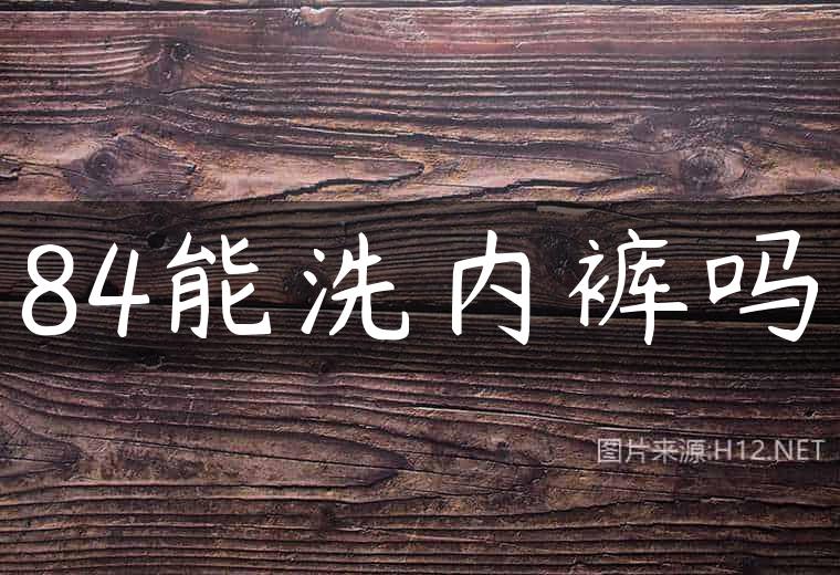 84能洗内裤吗