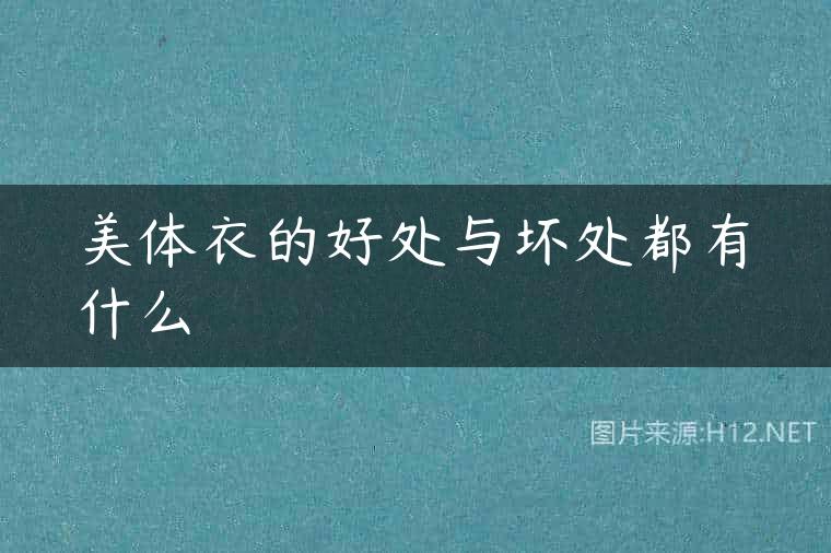 美体衣的好处与坏处都有什么