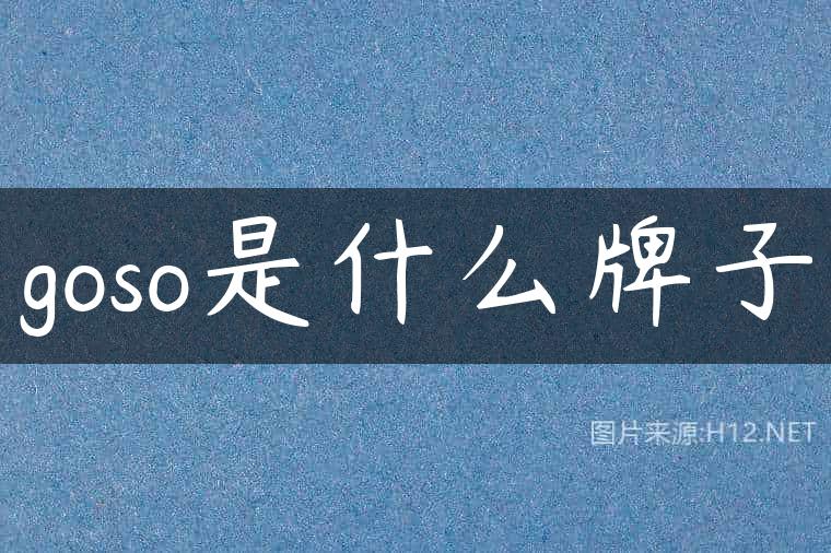 goso是什么牌子