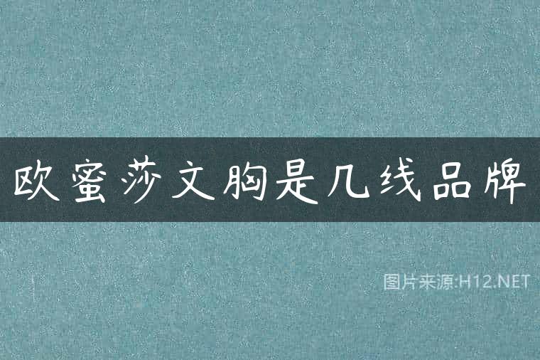 欧蜜莎文胸是几线品牌