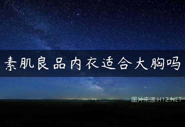 素肌良品内衣适合大胸吗