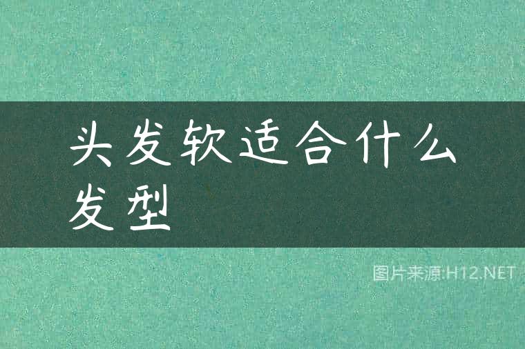 头发软适合什么发型