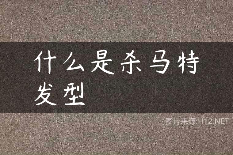 什么是杀马特发型