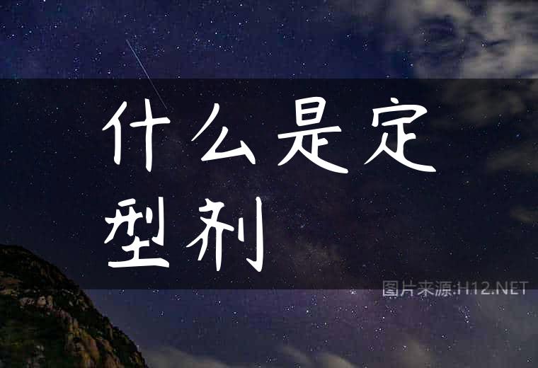 什么是定型剂