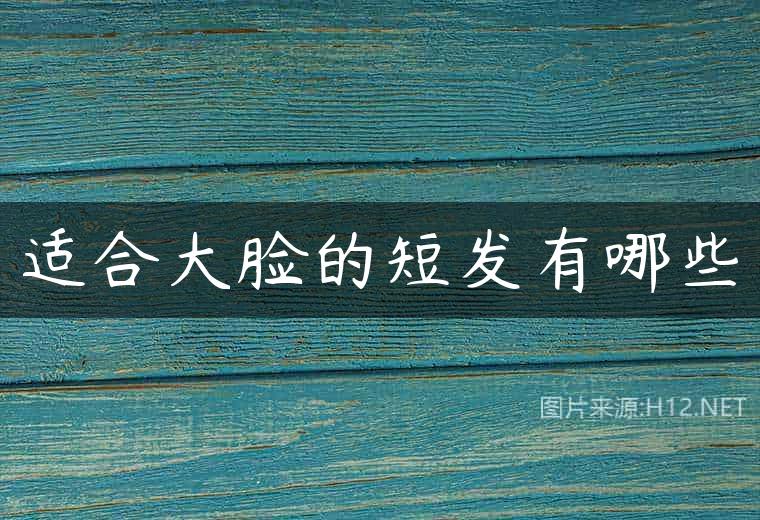 适合大脸的短发有哪些