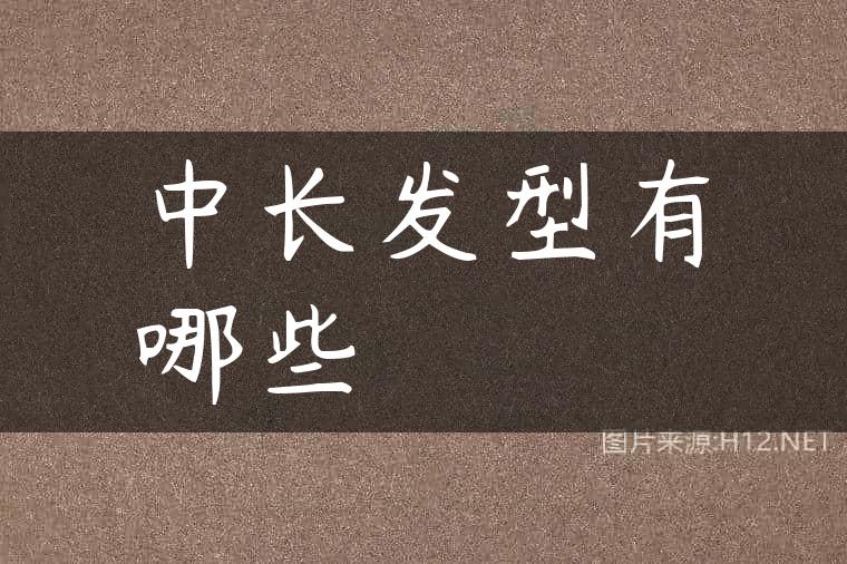 中长发型有哪些