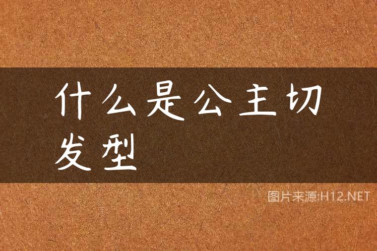 什么是公主切发型