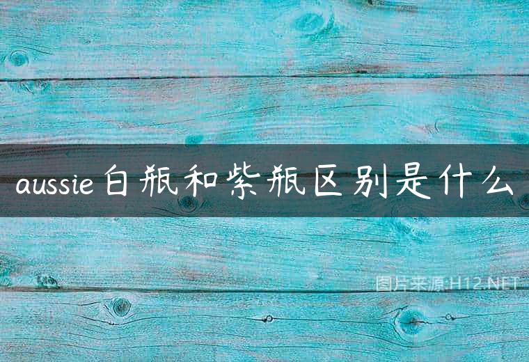 aussie白瓶和紫瓶区别是什么