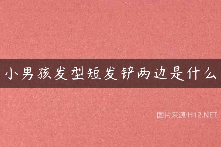 小男孩发型短发铲两边是什么