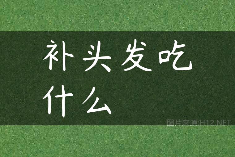 补头发吃什么