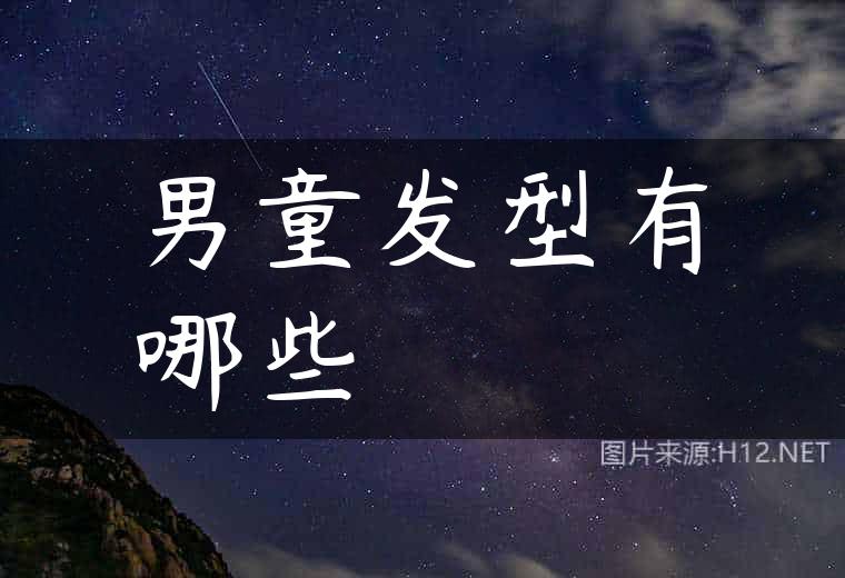 男童发型有哪些